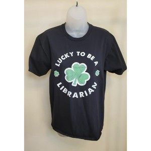 Lucky To Be A Librarian Shirt Medium